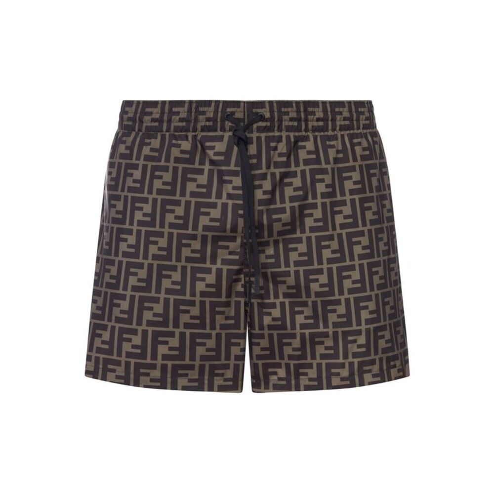 Fendi Men Boxer Sea Nylon Shorts